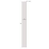 Brookings 42 in. x 3 in. Cabinet Filler Strip in White - Super Arbor