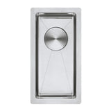 10 in. by 18 in. Modena Undermount Wet Bar Sink Kit Stainless Steel 16-Gauge Tight Radius