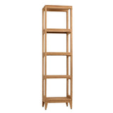 Teak 16 in. W x 13 in. D x 60 in. H Linen Floor Cabinet in Natural Teak - Super Arbor