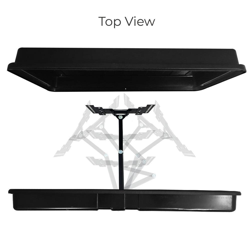 Waterproof Impact Resistant Outdoor Hard Shell TV Cover with TV Wall Mount Bracket - Super Arbor
