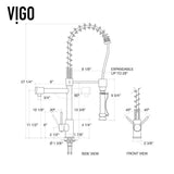 Zurich Single-Handle Pull-Down Sprayer Kitchen Faucet with Soap Dispenser in Matte Black - Super Arbor