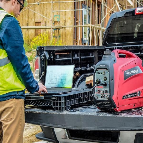 Tomahawk Power 2000-Watt Gas Powered Recoil Start Inverter Generator with 2.5 HP Engine