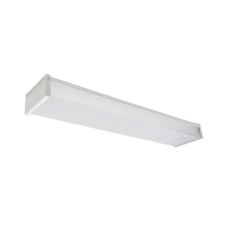 2 ft. 120-Volt 1900 Lumens White integrated LED Wraparound Light with Prismatic Lens