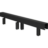 Everly 60 in. x 59-1/4 in. Mod Semi-Frameless Sliding Bathtub Door in Matte Black and 1/4 in. (6mm) Rain Glass - Super Arbor