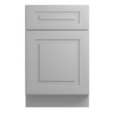 Home Decorators Collection Grayson 21 in. W x 24 in. D x 34.5 in. H Assembled Plywood Base Kitchen Cabinet in Pearl Gray with 1ROT Soft Close RH