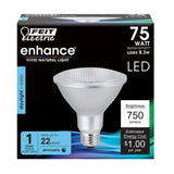 Feit Electric 75-Watt Equivalent PAR30 Dimmable CEC Tirle 24 Compliant LED ENERGY STAR Flood Light Bulb, Daylight (12-Pack)
