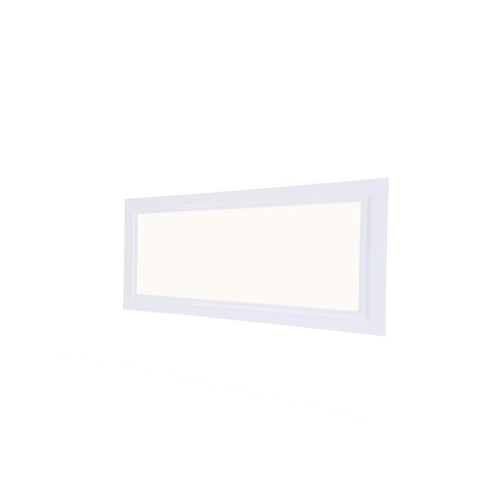 1 ft. x 2 ft. White Dimmable Edge-Lit 22-Watt 3000K Integrated LED Flat Panel Flushmount