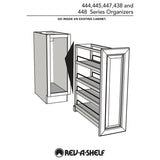 Rev-A-Shelf 7-in W x 4.875-in H 1-Tier Mounted Wood Spice Rack