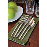Apex 18/10 Stainless Steel Oval Bowl Soup/Dessert Spoons (Set of 12)