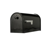 Edwards Large, Steel, Post Mount Mailbox, Black - Super Arbor