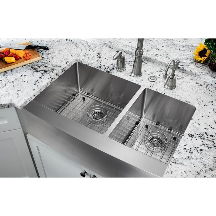 Farmhouse Apron Front Undermount 16-Gauge Stainless Steel 36 in. 60/40 Double Bowl Kitchen Sink with Grid Set and Drains