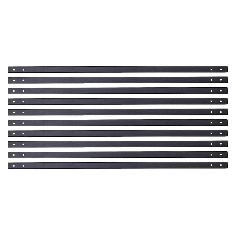 32-1/4 in. x 3/4 in. Black Matte Steel Contemporary Baluster Bulk Pack (30-Pack) - Super Arbor