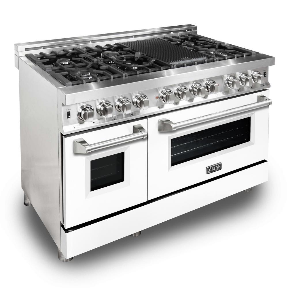ZLINE 48 in. Professional Dual Fuel Range in Stainless Steel (RA48) - Super Arbor