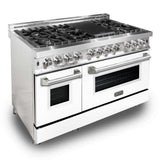 ZLINE 48 in. Professional Dual Fuel Range in Stainless Steel (RA48) - Super Arbor