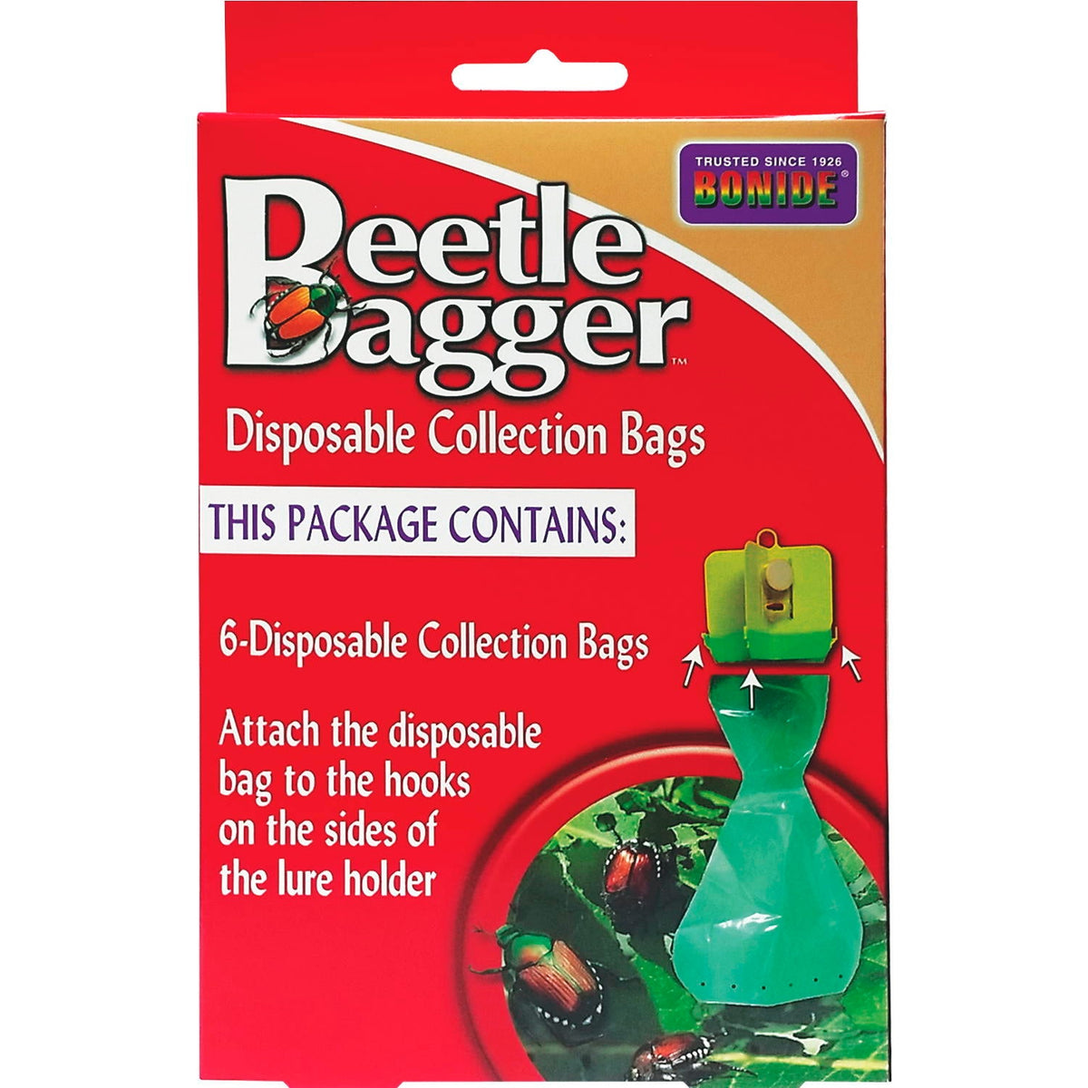 Bonide Beetle Bagger Disposable Collection Bags – 6-Pack Replacement Bags for Japanese Beetle Trap
