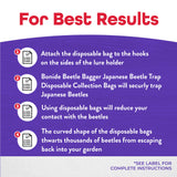 Bonide Beetle Bagger Disposable Collection Bags – 6-Pack Replacement Bags for Japanese Beetle Trap