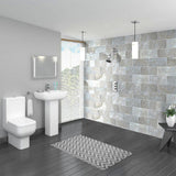 2-Spray Settings 2.92 in. Wall Mount Fixed Adjustable Shower Head in Chrome - Super Arbor