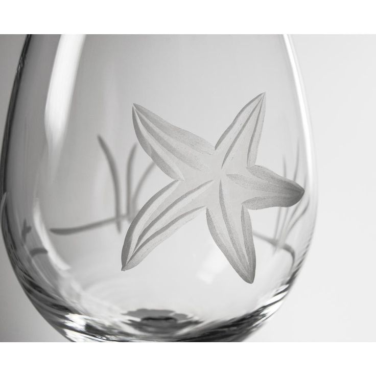 Starfish 18 fl. oz. Balloon Wine Glasses (Set of 4)