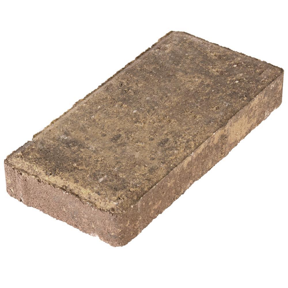 8 in. x 4 in. x 1.25 in. Sandhill Tan Concrete Holland Overlay Paver (672 Pieces / 149 sq. ft. / Pallet) - Super Arbor