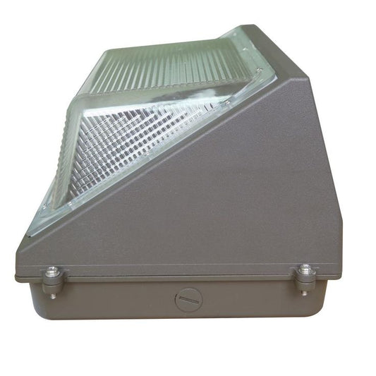100-Watt Integrated LED Bronze Outdoor Industrial-Grade Wall Pack Light