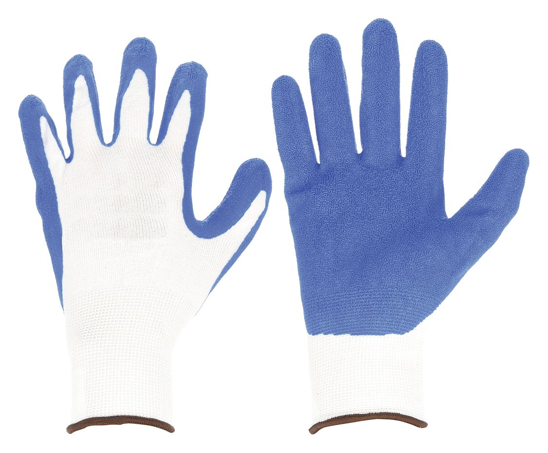 CONDOR Latex Coated Gloves L - Rough, Durable, Non-Slip Grip