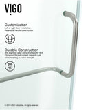 Monteray 36.125 x 79.25 in. Frameless Hinged Shower Door in Brushed Nickel with Clear Glass with Base - Super Arbor