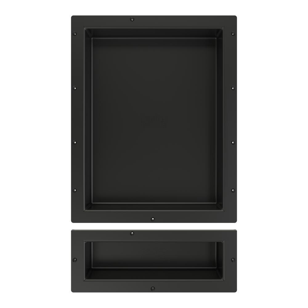 Redi Niche 16 in. W x 26 in. H x 4 in. D Shampoo - Soap Double Niche Set - Super Arbor