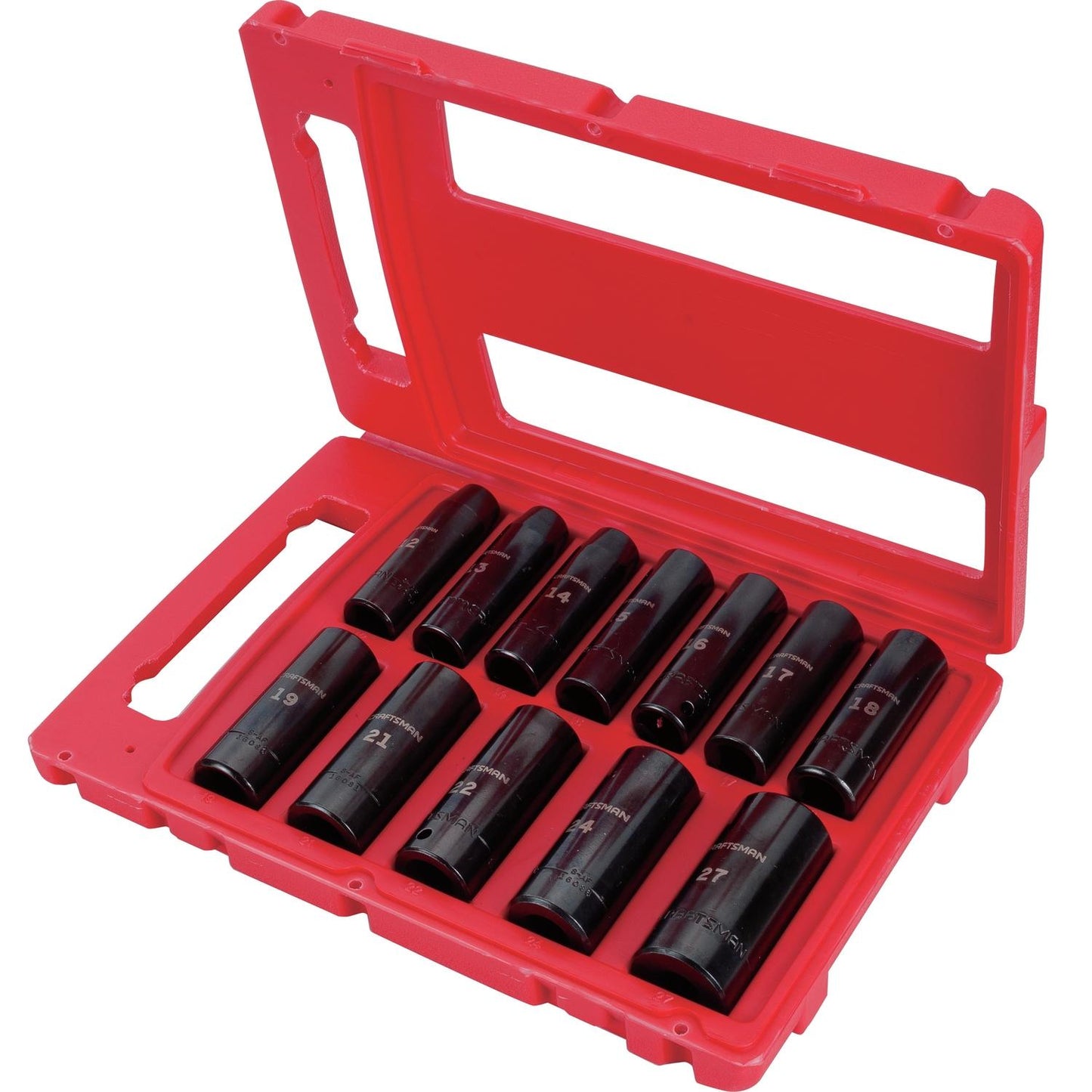 Craftsman 12 pc Metric Deep Impact Socket Set - 1/2 in. Drive, 6 Point