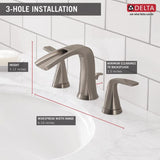 Tolva 8 in. Widespread 2-Handle Bathroom Faucet in Brushed Nickel