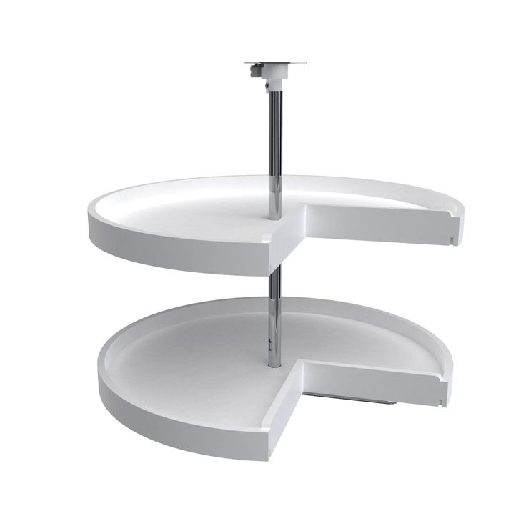 Rev-A-Shelf 2-Tier Plastic Pie-cut Cabinet Lazy Susan
