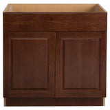 Benton Assembled 30x34.5x24 in. Sink Base Cabinet with False Drawer Front in White - Super Arbor