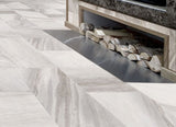 Style Selections Sovereign Stone Pearl 12-in x 24-in Glazed Porcelain Marble Stone Look Floor Tile