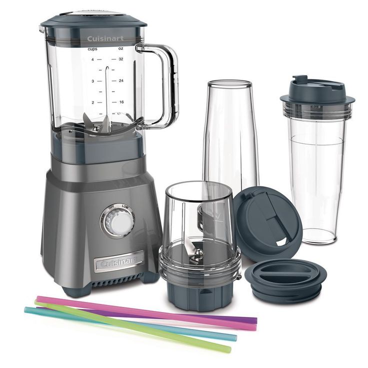 Hurricane 32 oz. 3-Speed Brushed Chrome Compact Juicing Blender