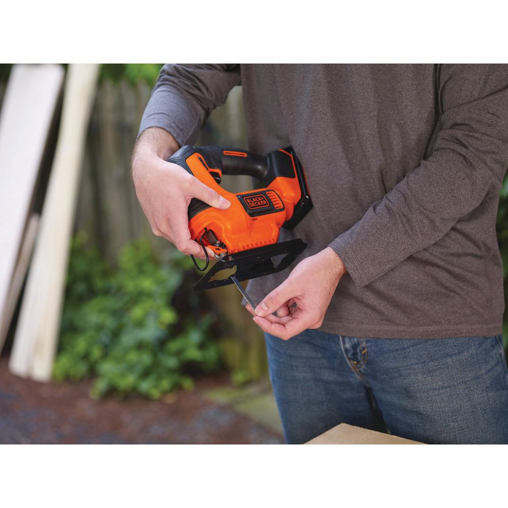 20-Volt MAX Lithium-Ion Cordless Jigsaw with 1.5 Ahr Battery and Charger - Super Arbor