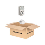 Z-Wave SmartCode Satin Nickel Single Cylinder Electronic Deadbolt featuring Juno Hall/Closet Knob - Super Arbor