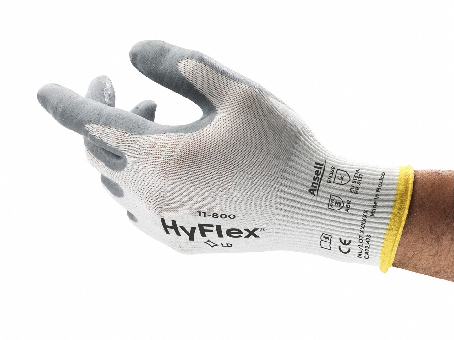 HYFLEX Coated Gloves - Foam Nitrile, Palm Dipped, ANSI Abrasion Level 3
