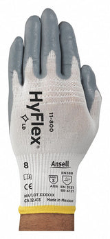 HYFLEX Foam Nitrile Coated Gloves, XS, Sandy, ANSI Level 3
