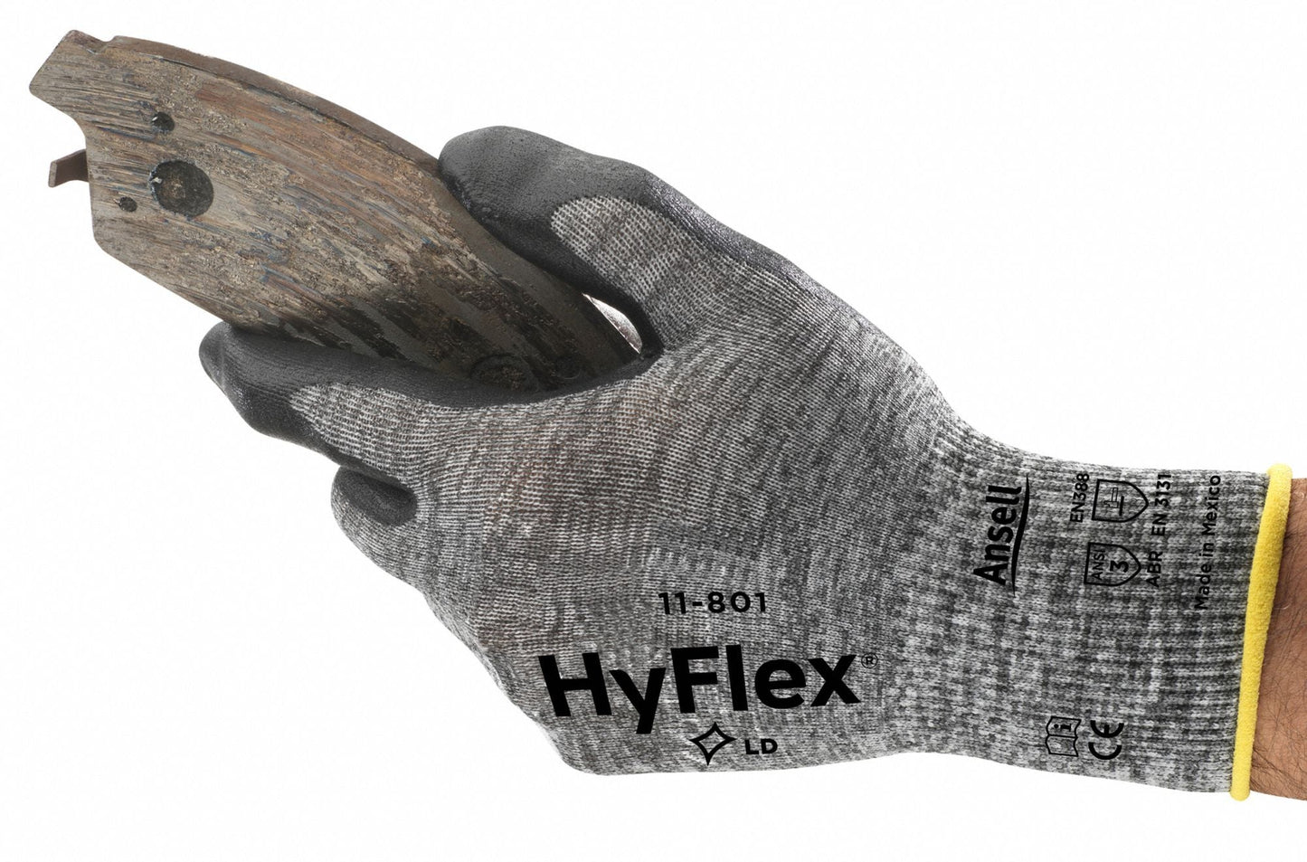 HYFLEX Coated Gloves XL - Foam Nitrile, Palm Dipped, ANSI Level 3