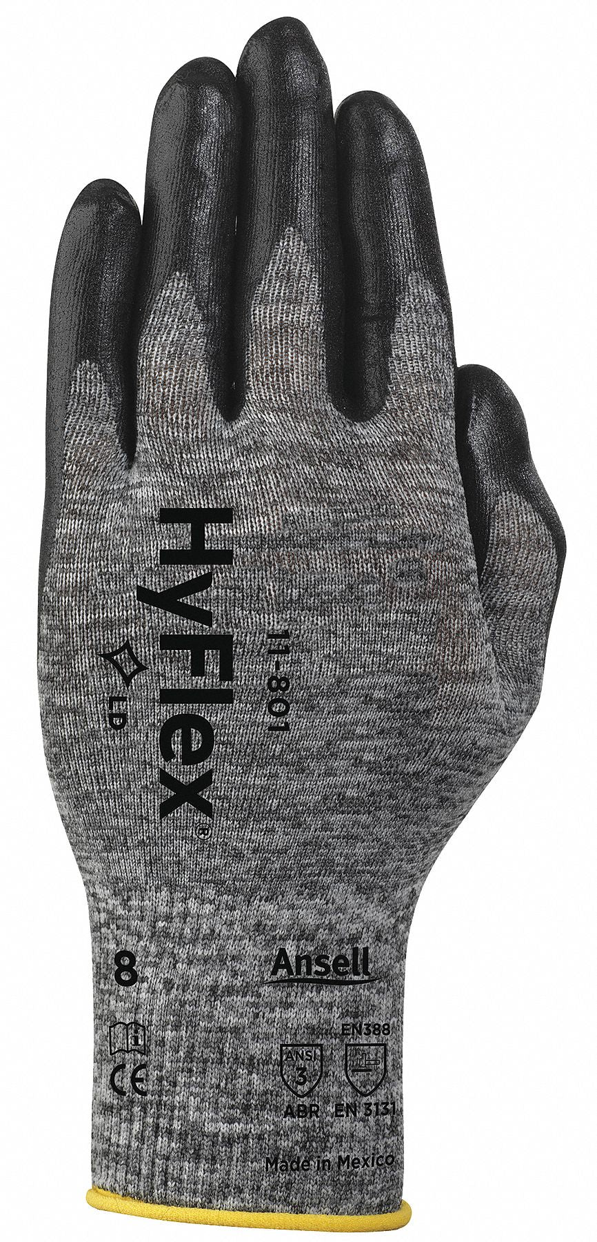 HYFLEX Coated Gloves XL - Foam Nitrile, Palm Dipped, ANSI Level 3