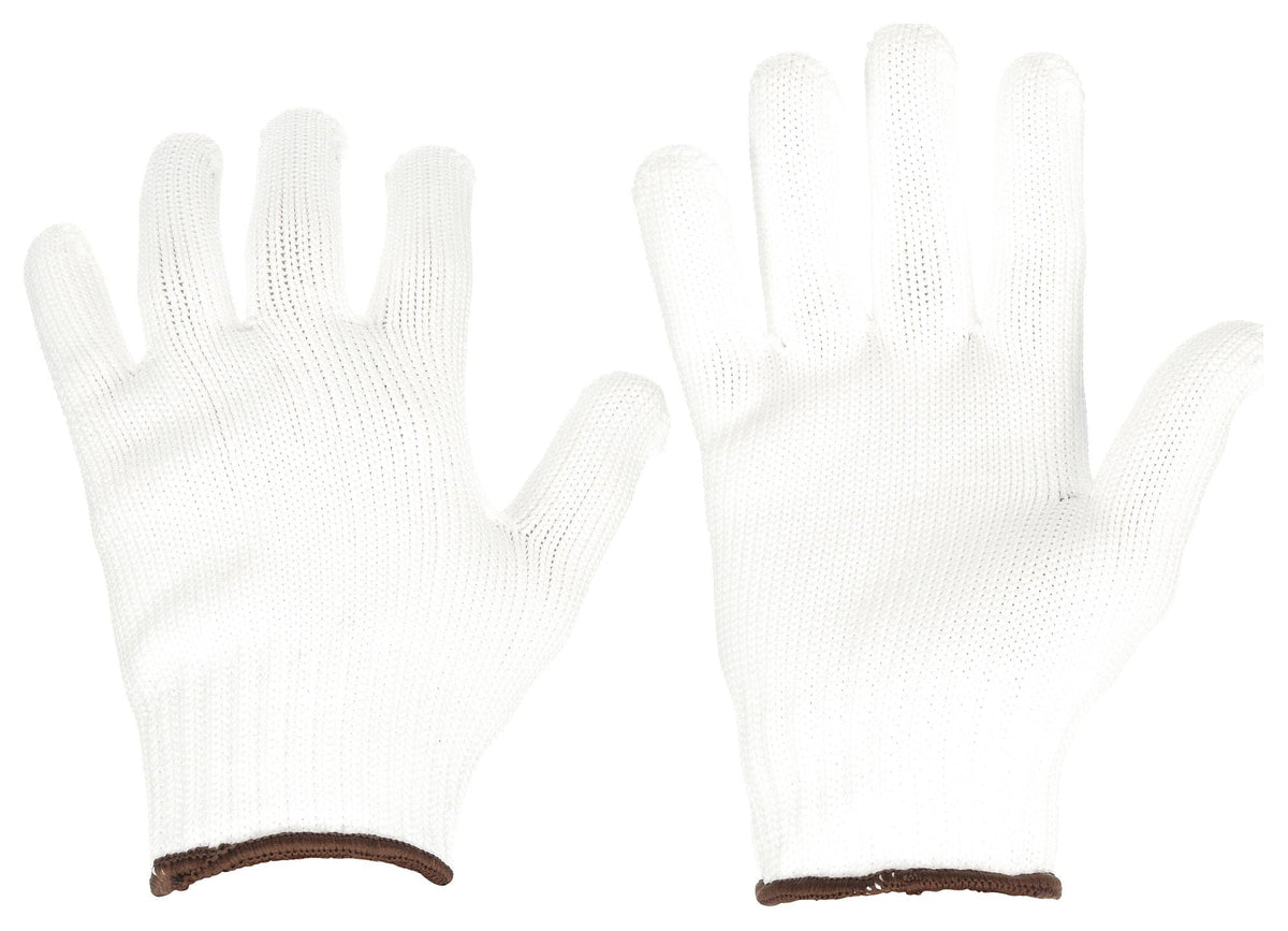 CONDOR Uncoated Knit Gloves S (7 ga) Full Finger, Knit Cuff, White