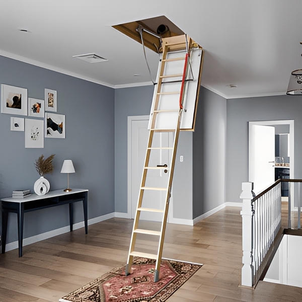 LWF60 Fire Rated Insulated Wood Attic Ladder - All Sizes image 3