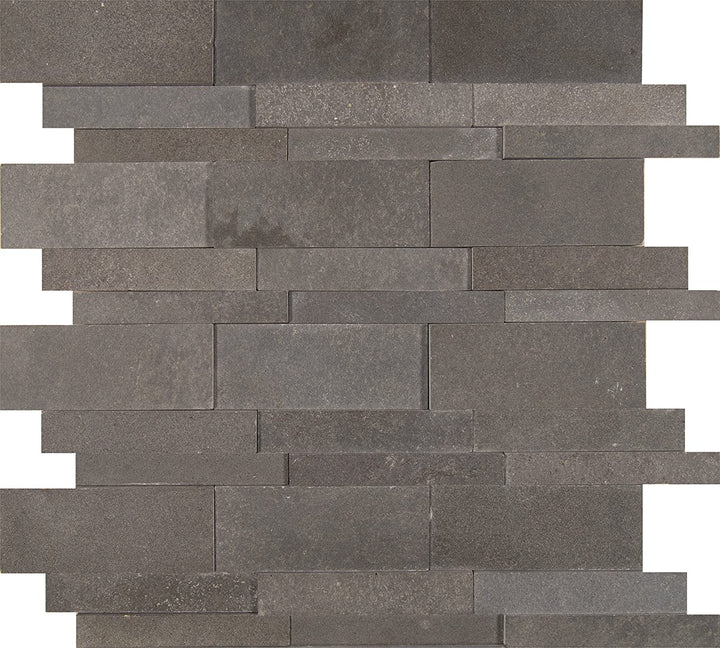 MSI Neptune 3D 12 in. x 12 in. x 10mm Honed Basalt Mesh-Mounted Mosaic Tile (10 sq. ft. / case)