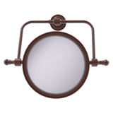 Allied Brass Retro Dot 7-in x 8-in Antique Copper Double-Sided Magnifying Wall-Mounted Vanity Mirror