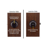 Colonial Black Privacy Bed/Bath Door Knob - Super Arbor