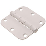 3-1/2 in. Antique Brass Residential Door Hinge with 5/8 in. Round Corner Removable Pin Full Mortise (9-Pack) - Super Arbor
