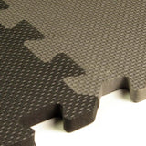 Greatmats Economy Foam Black 2 ft. x 2 ft. x 1/2 in. Interlocking Puzzle Floor Tiles (Case of 20)