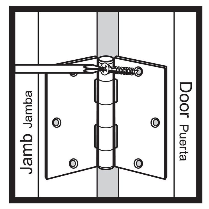 3 in. Oil-Rubbed Bronze Square Corner Door Hinge