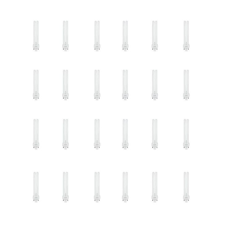 26W Equiv PL CFLNI Quad Tube 4-Pin Plug-in G24Q-3 Base Compact Fluorescent CFL Light Bulb, Bright White 3500K