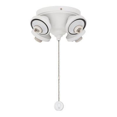 4-Light Matte White Ceiling Fan Fitter LED Light Kit - Super Arbor