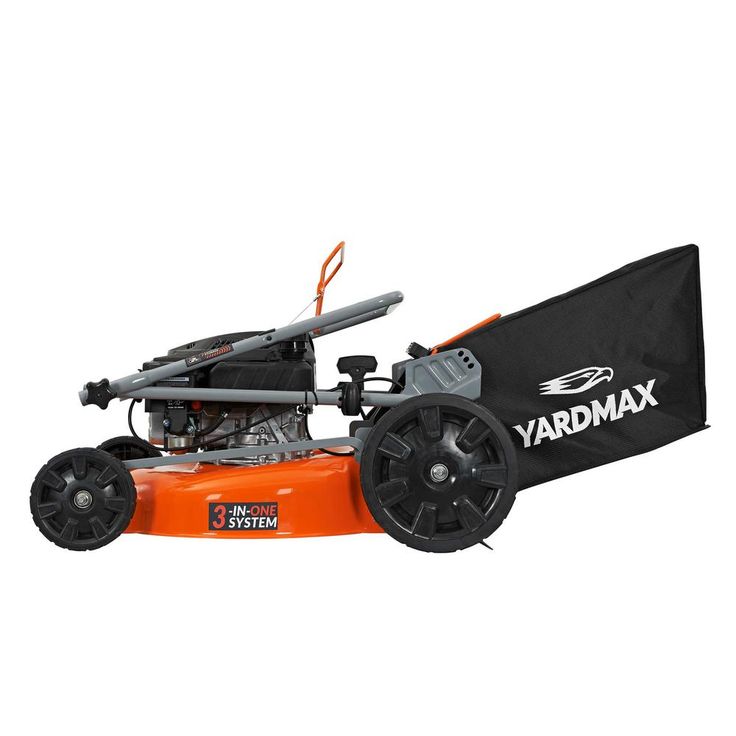YARDMAX 21 in. 170cc OHV Walk Behind Gas Push Mower 3-in-1 Mulch, Side Discharge, and Rear Bag